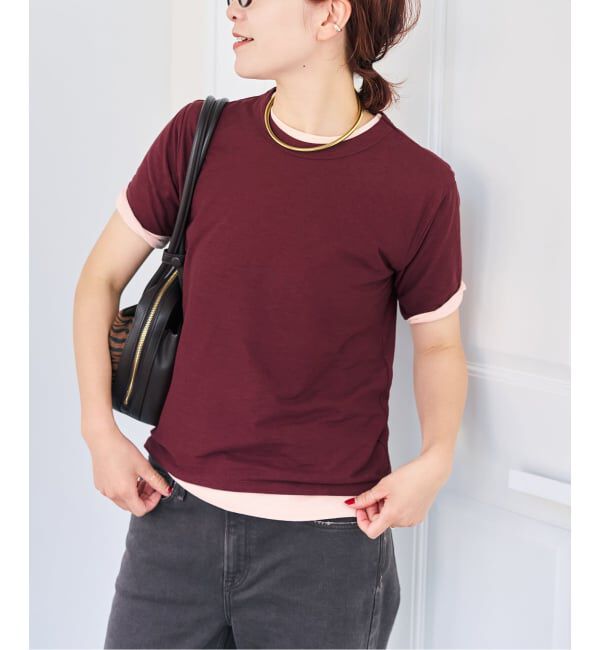 Spick and Span「《2枚セット / 別注予約》J.J.Mercer / ジェイジェイマーサー 2SET TEE」|Tシャツ・カットソー|ピンク