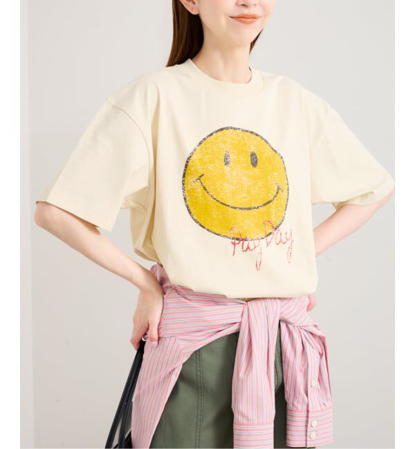 U by SPICK&SPAN「《予約》PAYDAY/ペイデイ SMILE TEE」|Tシャツ・カットソー|