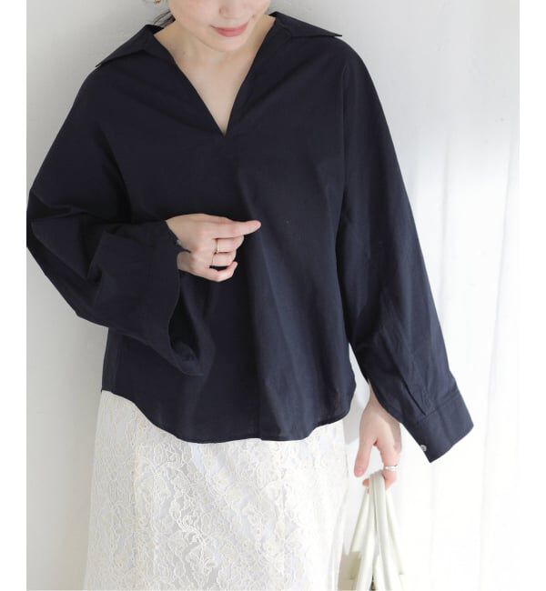  「【洗える】TICCA/ティッカ スキッパーシャツ」|シャツ・ブラウス|