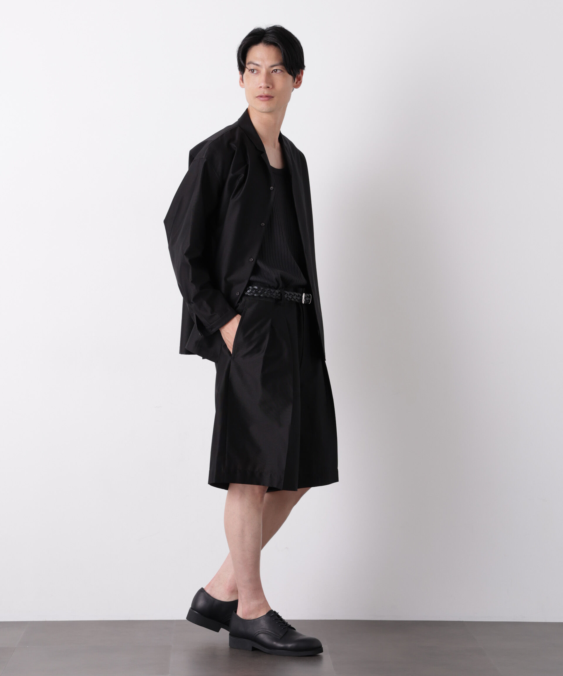 nano･universe「0 ZERO LAYER 9分丈 シャツジャケット(セットアップ可)」|シャツ・ブラウス|