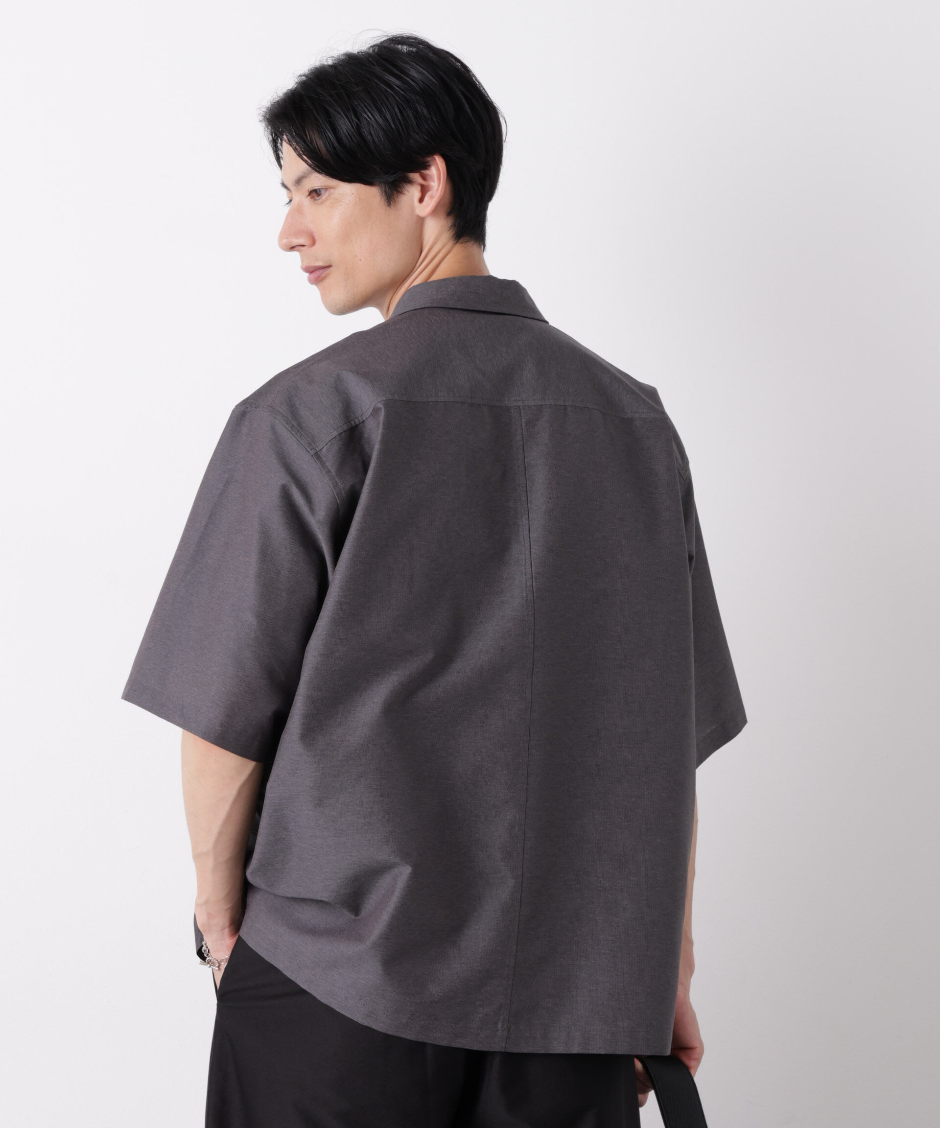 nano･universe「0 ZERO LAYER オープンカラーシャツ(セットアップ可)」|シャツ・ブラウス|