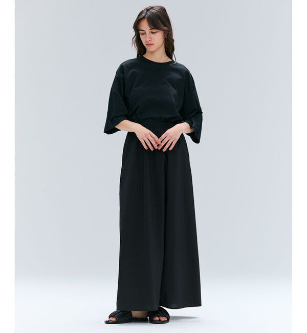 BEIGE,「【洗える・GLOW ８月号掲載】S.BABILA / スリットネックオーバーサイズTシャツ」|Tシャツ・カットソー|