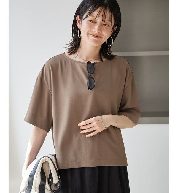Rope&rsquo;Picnic「【一部店舗限定】ジョーゼットTeeブラウス/UVケア・接触冷感・防シワ」|シャツ・ブラウス|