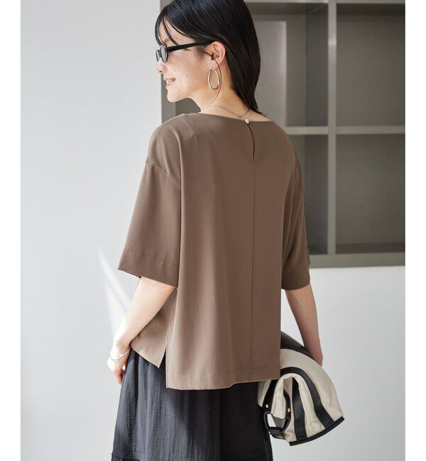 Rope&rsquo;Picnic「【一部店舗限定】ジョーゼットTeeブラウス/UVケア・接触冷感・防シワ」|シャツ・ブラウス|