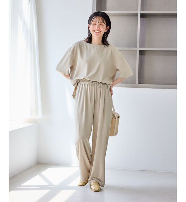Rope&rsquo;Picnic「【一部店舗限定】ジョーゼットTeeブラウス/UVケア・接触冷感・防シワ」|シャツ・ブラウス|