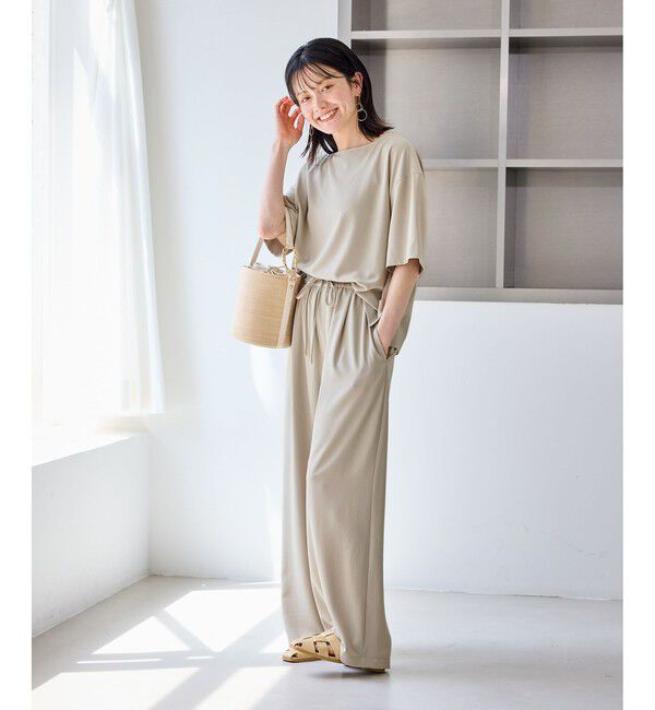 Rope&rsquo;Picnic「【一部店舗限定】ジョーゼットTeeブラウス/UVケア・接触冷感・防シワ」|シャツ・ブラウス|
