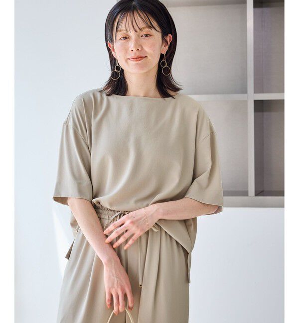 Rope&rsquo;Picnic「【一部店舗限定】ジョーゼットTeeブラウス/UVケア・接触冷感・防シワ」|シャツ・ブラウス|