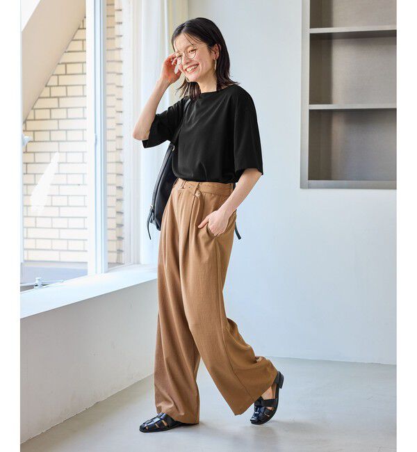 Rope&rsquo;Picnic「【一部店舗限定】ジョーゼットTeeブラウス/UVケア・接触冷感・防シワ」|シャツ・ブラウス|