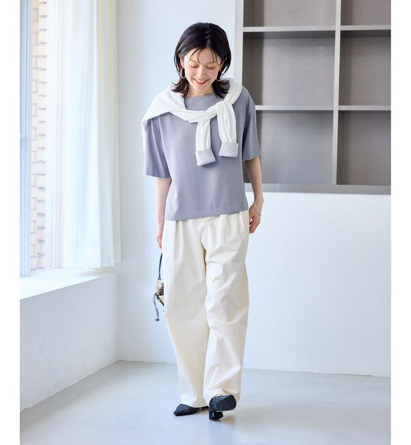 Rope&rsquo;Picnic「【一部店舗限定】ジョーゼットTeeブラウス/UVケア・接触冷感・防シワ」|シャツ・ブラウス|