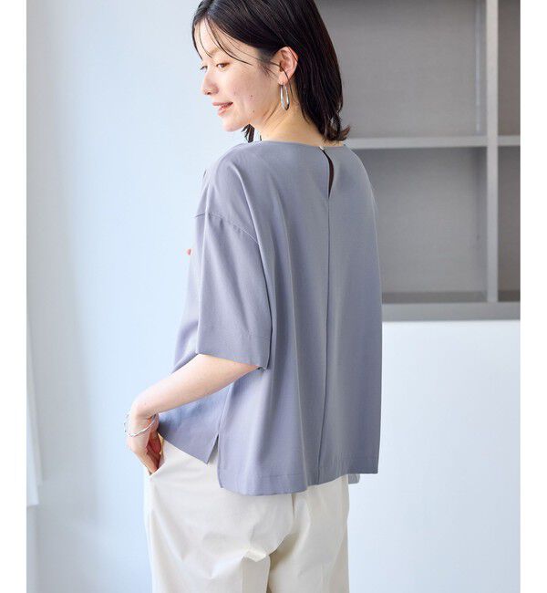 Rope&rsquo;Picnic「【一部店舗限定】ジョーゼットTeeブラウス/UVケア・接触冷感・防シワ」|シャツ・ブラウス|