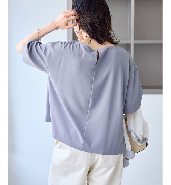 Rope&rsquo;Picnic「【一部店舗限定】ジョーゼットTeeブラウス/UVケア・接触冷感・防シワ」|シャツ・ブラウス|