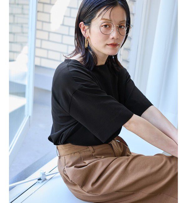 Rope&rsquo;Picnic「【一部店舗限定】ジョーゼットTeeブラウス/UVケア・接触冷感・防シワ」|シャツ・ブラウス|