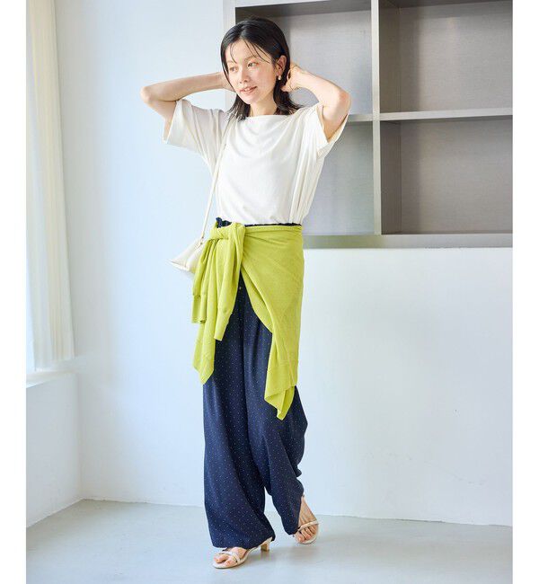Rope&rsquo;Picnic「【一部店舗限定】ジョーゼットTeeブラウス/UVケア・接触冷感・防シワ」|シャツ・ブラウス|