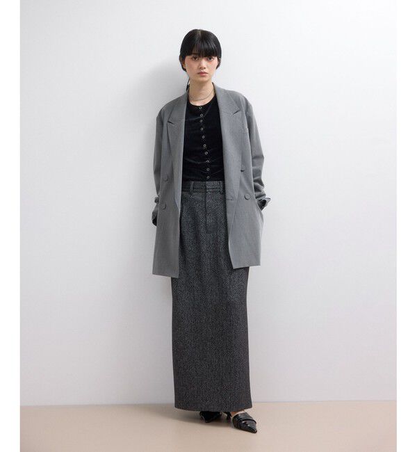 ADAM ET ROPE'「【WEB限定】サイドラインツイードスカート」|スカート|