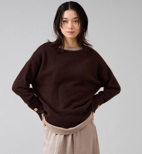 Liesse「【定番】フォックスウールボートネックニット」|ニット・セーター|