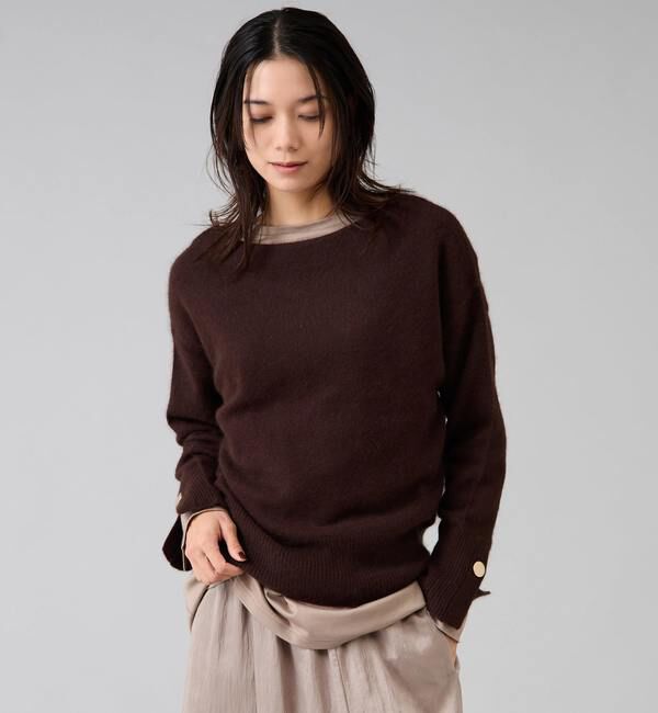 Liesse「【定番】フォックスウールボートネックニット」|ニット・セーター|