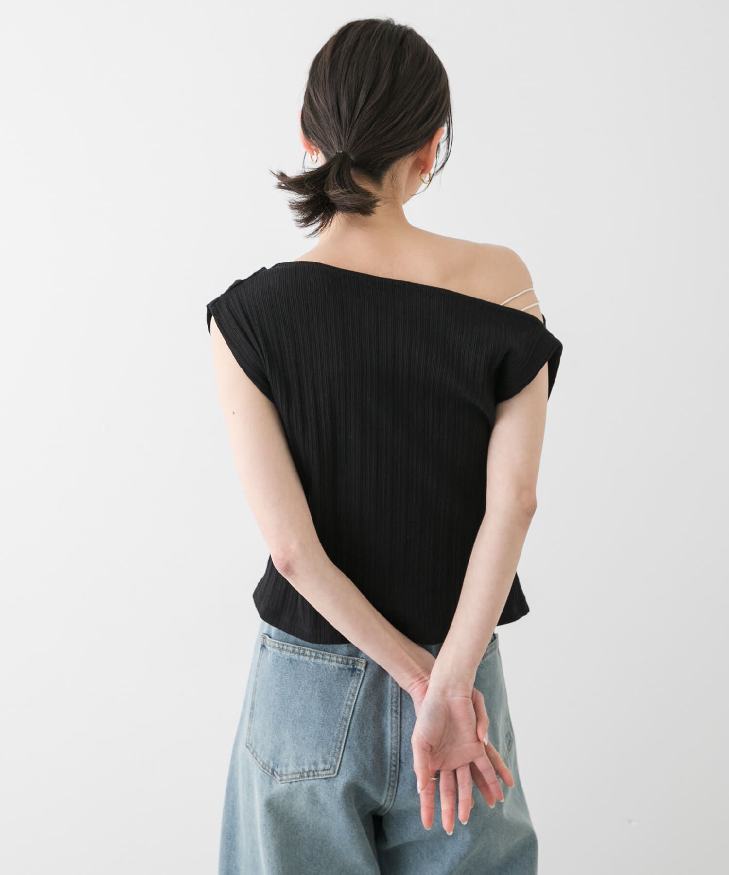 SENSE OF PLACE by URBAN RESEARCH「ランダムリブワンショルダーカットトップ」|Tシャツ・カットソー|