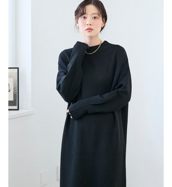  「ネックが選べるニットワンピース」|ワンピース|