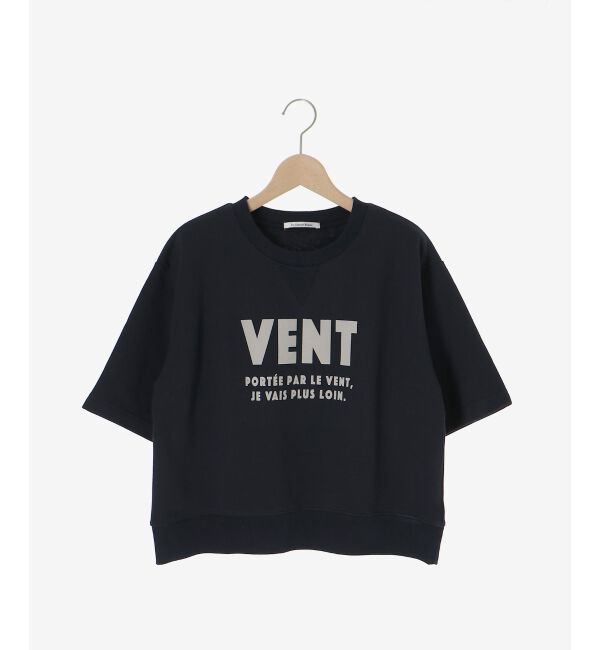  「フロッキーミニ裏毛ロゴプルオーバー」|Tシャツ・カットソー|