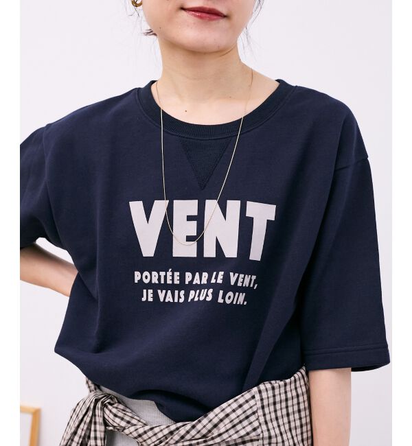  「フロッキーミニ裏毛ロゴプルオーバー」|Tシャツ・カットソー|