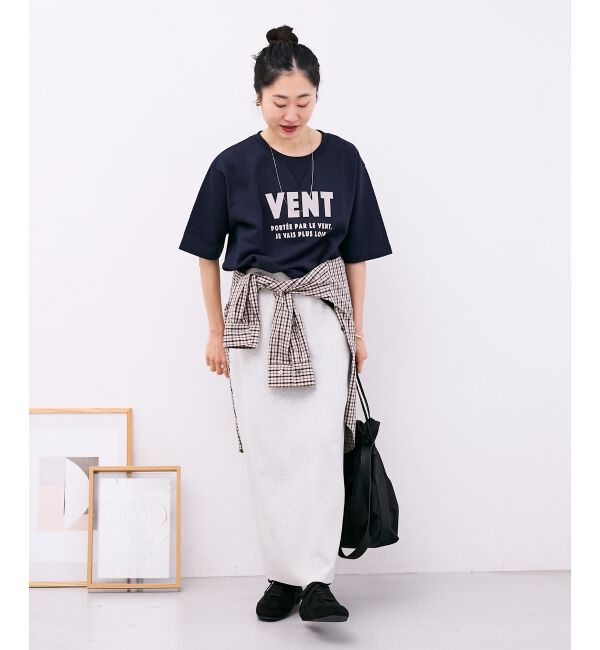  「フロッキーミニ裏毛ロゴプルオーバー」|Tシャツ・カットソー|
