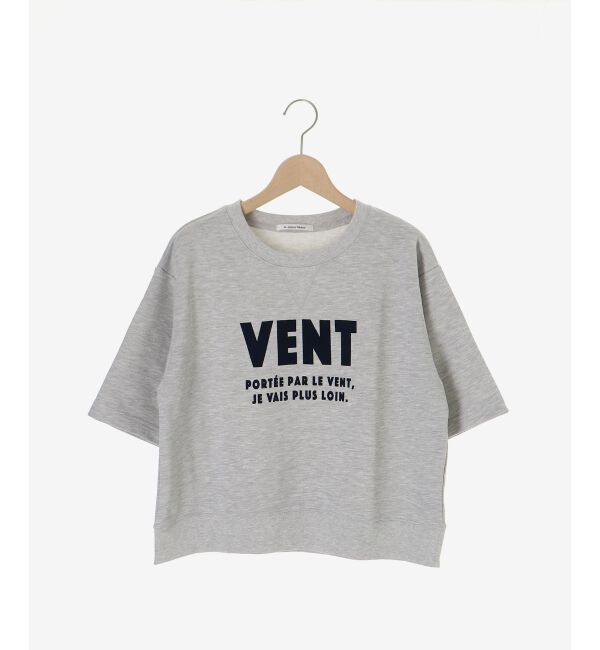  「フロッキーミニ裏毛ロゴプルオーバー」|Tシャツ・カットソー|