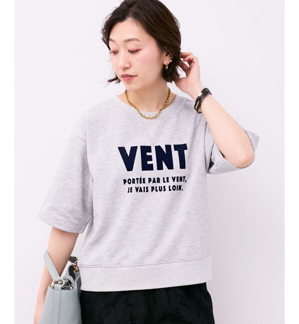  「フロッキーミニ裏毛ロゴプルオーバー」|Tシャツ・カットソー|