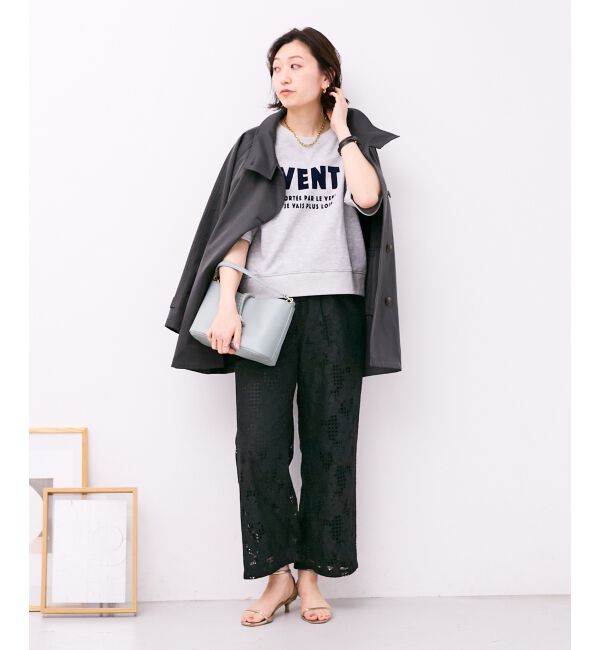  「フロッキーミニ裏毛ロゴプルオーバー」|Tシャツ・カットソー|