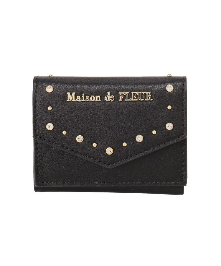 Maison de FLEUR「ビジュースタッズプチウォレット」|財布|