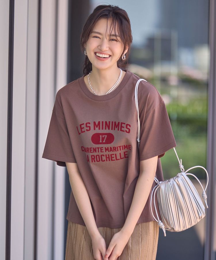 Green Parks「【適ON】汗染み防止ボックスロゴTシャツ」|Tシャツ・カットソー|
