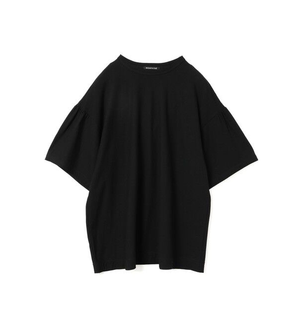 mizuiro ind「mizuiro ind ギャザースリーブワイドTシャツ」|Tシャツ・カットソー|