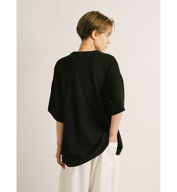 mizuiro ind「mizuiro ind ギャザースリーブワイドTシャツ」|Tシャツ・カットソー|