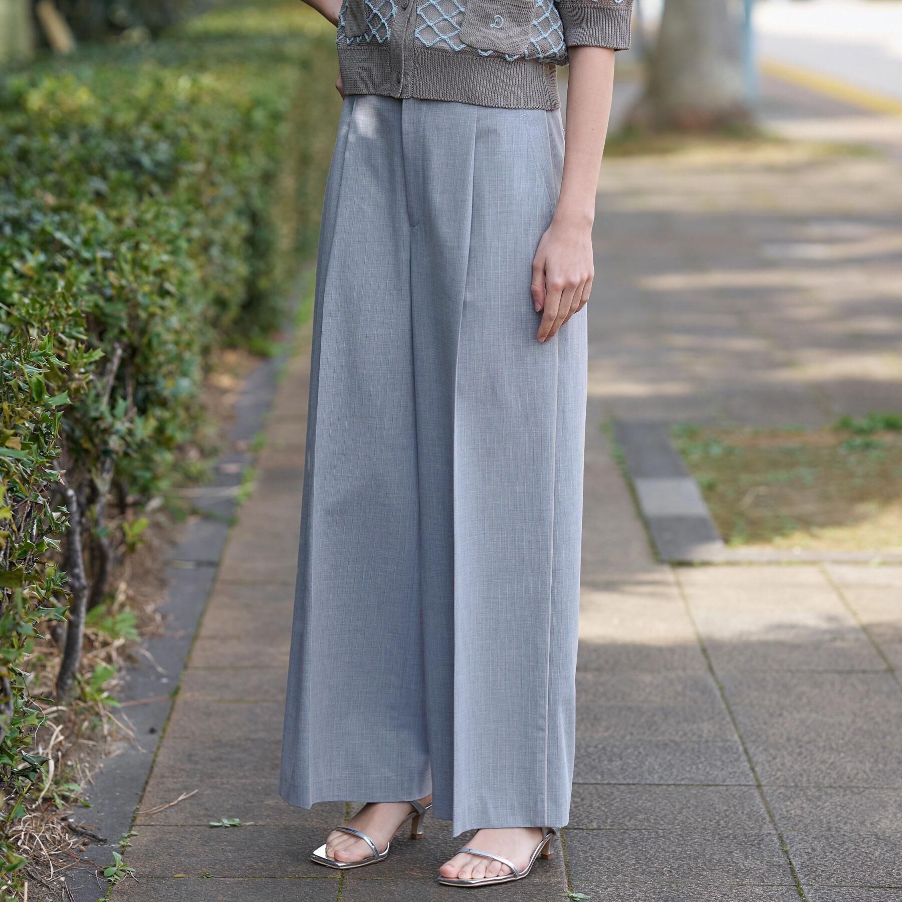 DRESSTERIOR「【セットアップ可/ウォッシャブル】ストライプ2WAYストレッチ サイドラインパンツ」|その他|