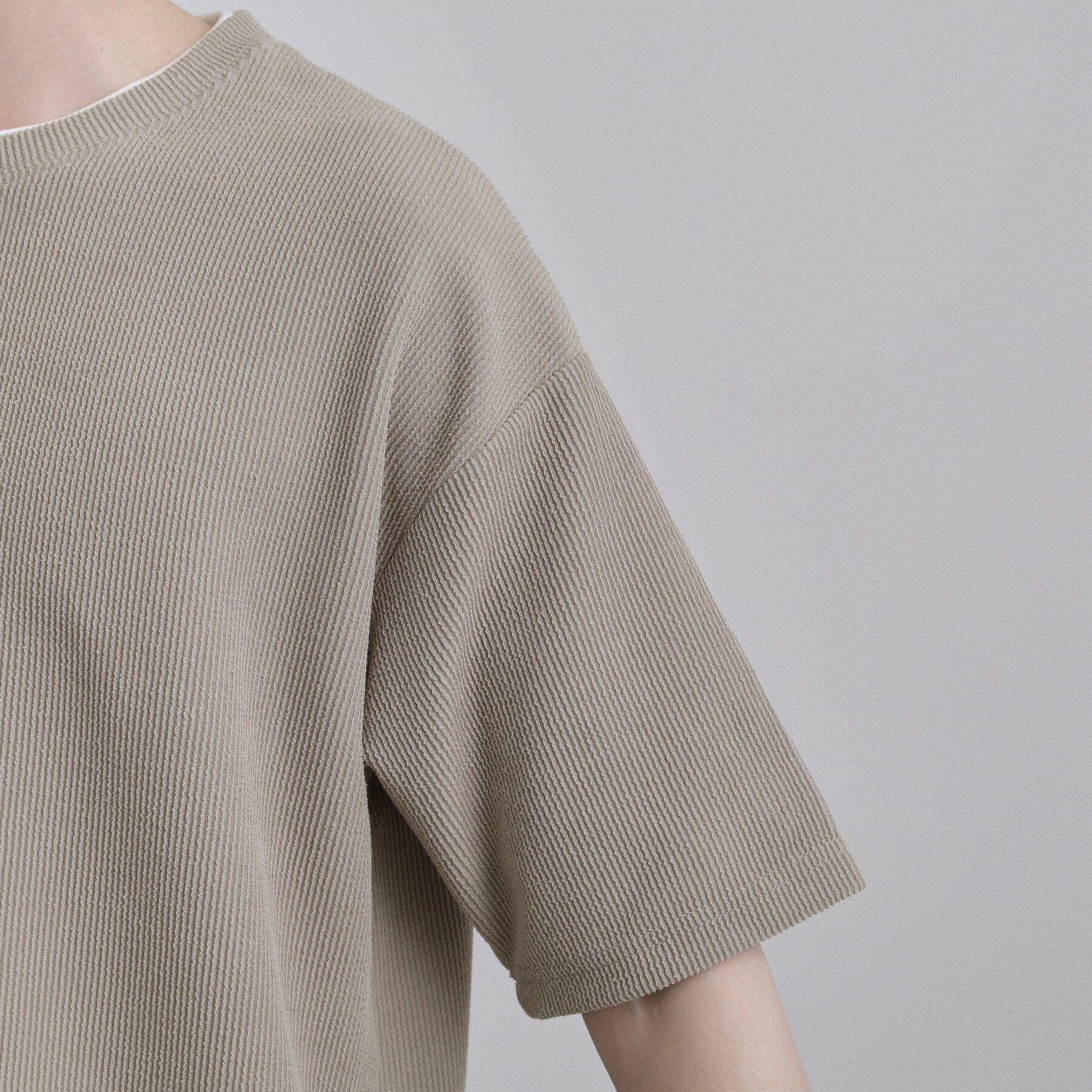 tk.TAKEO KIKUCHI「リブフェイクレイヤードTシャツ」|Tシャツ・カットソー|