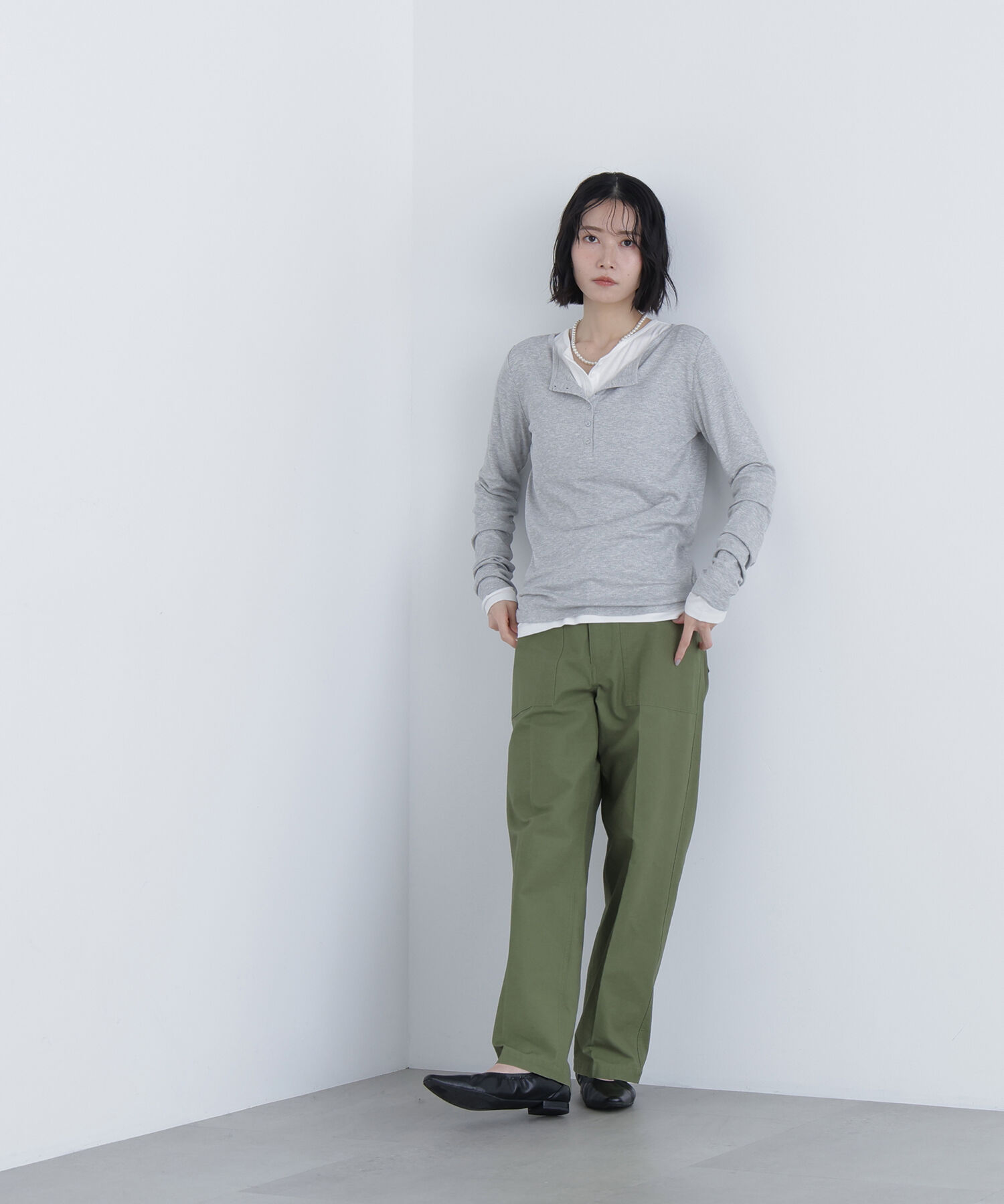  「〈N.〉ヘンリーネックカットソー」|Tシャツ・カットソー|
