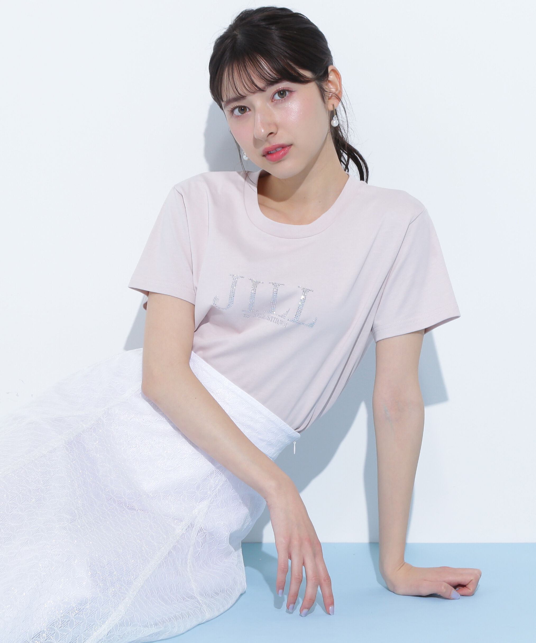  「ホットフィットロゴTシャツ」|Tシャツ・カットソー|ピンク