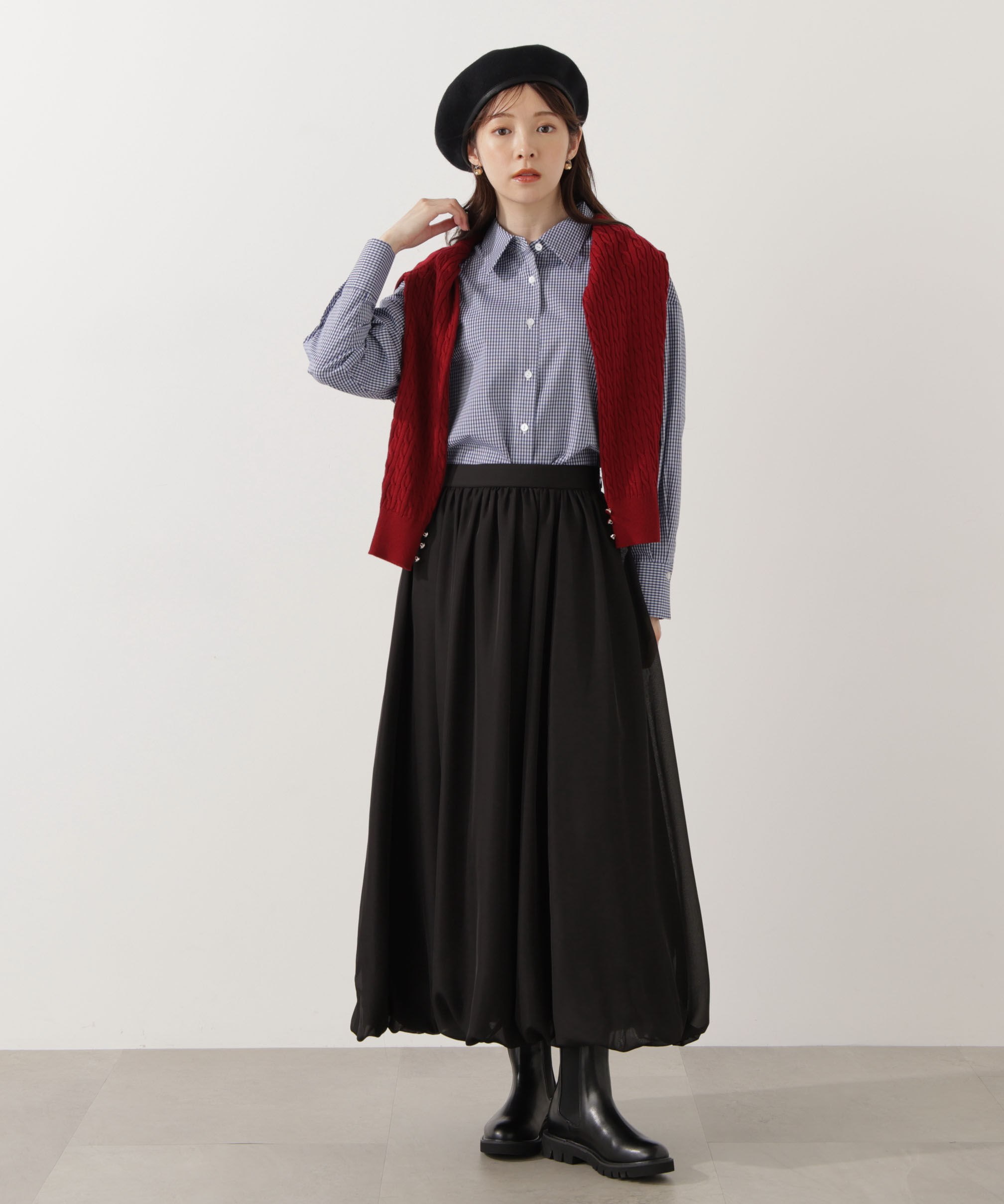 PROPORTION BODY DRESSING「＜ウォッシャブル＞バルーンスカート」|スカート|