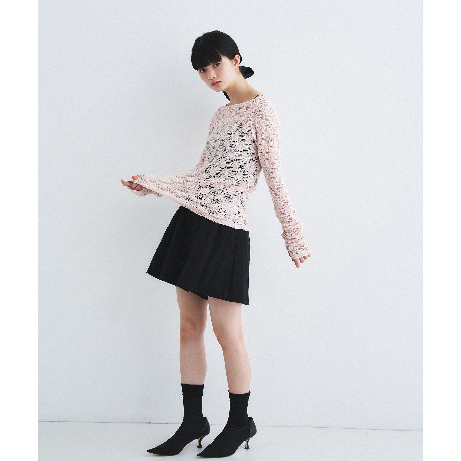 CODE A「floral lace tops」|Tシャツ・カットソー|