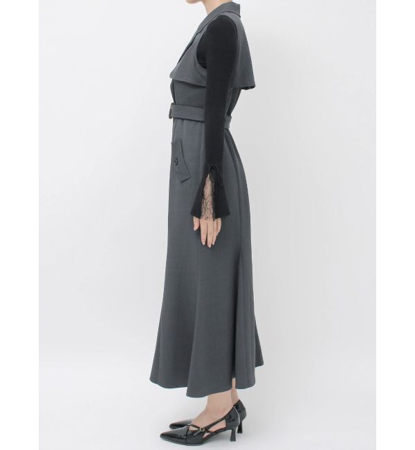 dazzlin「【WEB限定カラーあり】トレンチディティールジレワンピース」|ワンピース|