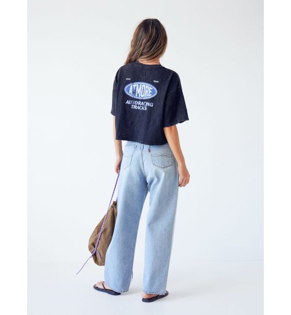 Ungrid「エンブロイダリーダメージロゴTee」|Tシャツ・カットソー|