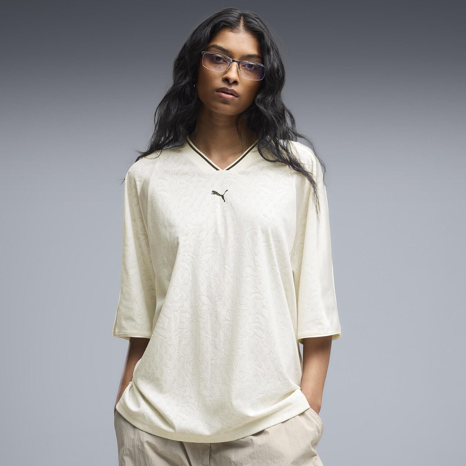 PUMA「【PUMA ｳｪｱ】W LACE PACK OVERSIZED JERSEY」|Tシャツ・カットソー|