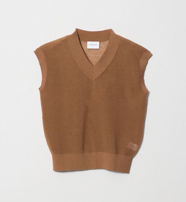 UNITED ARROWS「ミニ Vネック フレンチスリーブ ニット ‐ウォッシャブル‐」|ベスト・ジレ|MD.BROWN