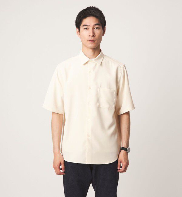 UNITED ARROWS green label relaxing「【WEB限定】JUST fit ソフト ドレープ 半袖 シャツ」|シャツ・ブラウス|