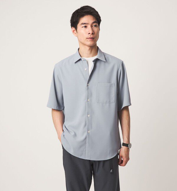 UNITED ARROWS green label relaxing「【WEB限定】JUST fit ソフト ドレープ 半袖 シャツ」|シャツ・ブラウス|