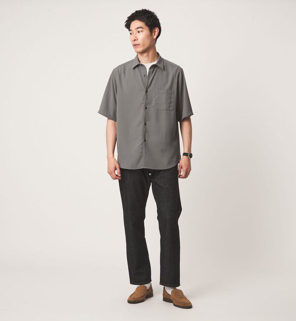 UNITED ARROWS green label relaxing「【WEB限定】JUST fit ソフト ドレープ 半袖 シャツ」|シャツ・ブラウス|