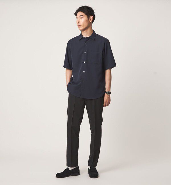 UNITED ARROWS green label relaxing「【WEB限定】JUST fit ソフト ドレープ 半袖 シャツ」|シャツ・ブラウス|