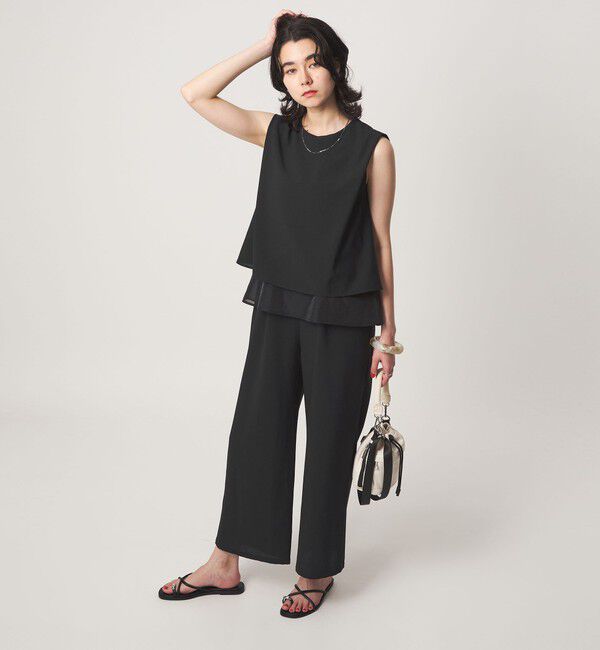 UNITED ARROWS green label relaxing「【結論シリーズ】ダブルフレアオールインワン［size SHORT/TALLあり］」|オールインワン|