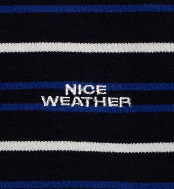 NICE WEATHER「＜NICE WEATHER＞ボーダー ショートスリーブ ポロシャツ」|Tシャツ・カットソー|