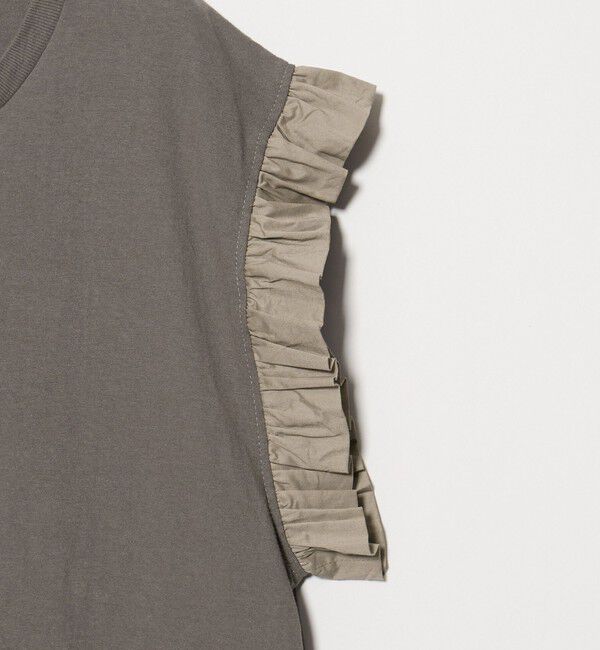 BEAUTY&YOUTH UNITED ARROWS「＜dahl&rsquo;ia＞フリル ショートスリーブ Tシャツ」|Tシャツ・カットソー|