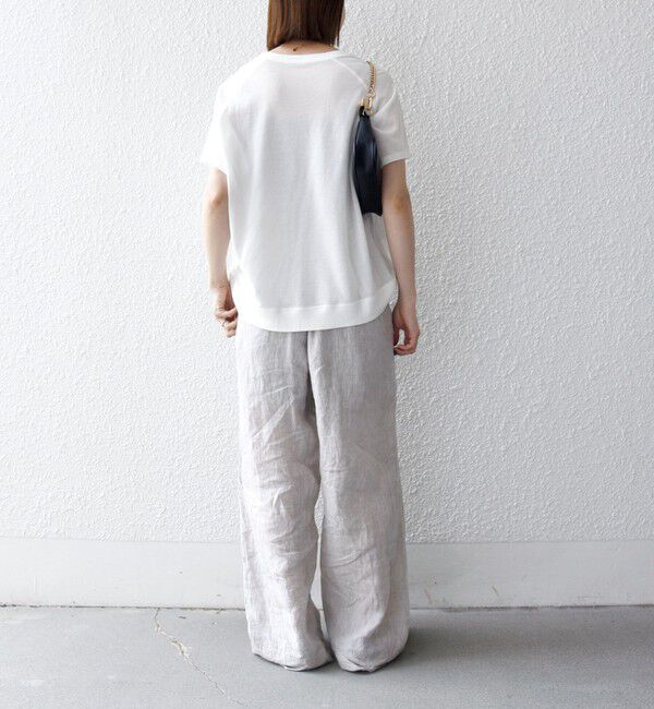 SHIPS any「SHIPS any:〈洗濯機可能〉シアー 裏毛 ロゴ TEE」|Tシャツ・カットソー|
